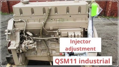 Cummins QSM11 industrial injector adjustment full informative video #cummins #engine #injection