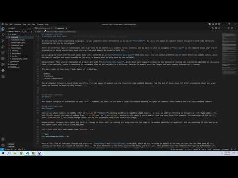 1.2 Data Types 0 - Introduction and Setup