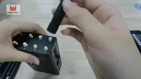 Portable Cell phone gps wifi Jammer review---8 Antennas Signal jammer/blocker