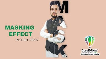 Text Masking Effect | Professional Text Masking Effect in Coreldraw | techophile | Urdu/Hindi