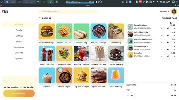 Python/Kivy Kiosk Point Of Sale Frontend Demo