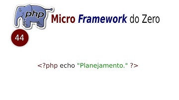 #44 Curso PHP   Micro Framework do zero - Planejamento