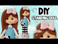 DIY Boneka Standing Doll dari Kain Flanel - Step by Step
