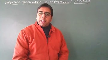 Newton Backward Interpolation Formula Derivation - Not in Books - Easy Explanation Forever - BSC 5th