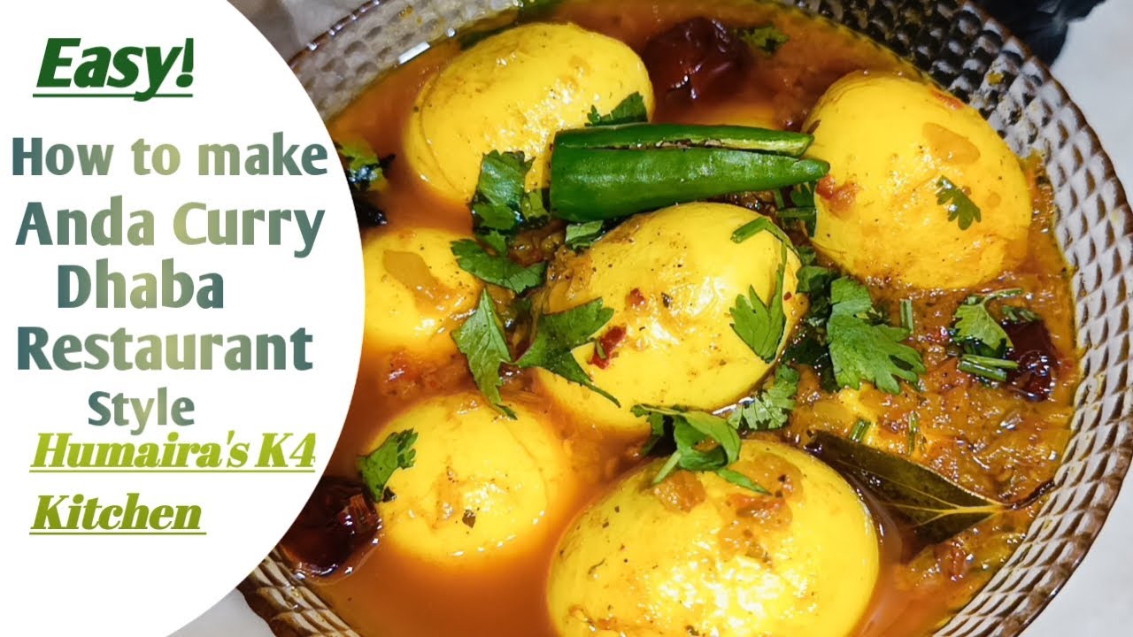 Humaira Cook Easy! How to Make Anda Curry Dhaba Restaurant Style| By Humaira's K4 ...