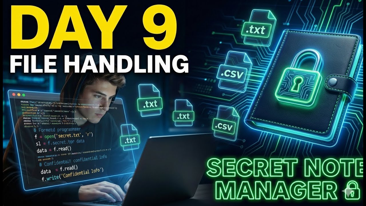 Python File Handling Project | Day 9 || AI WITH ALI HUSNAIN