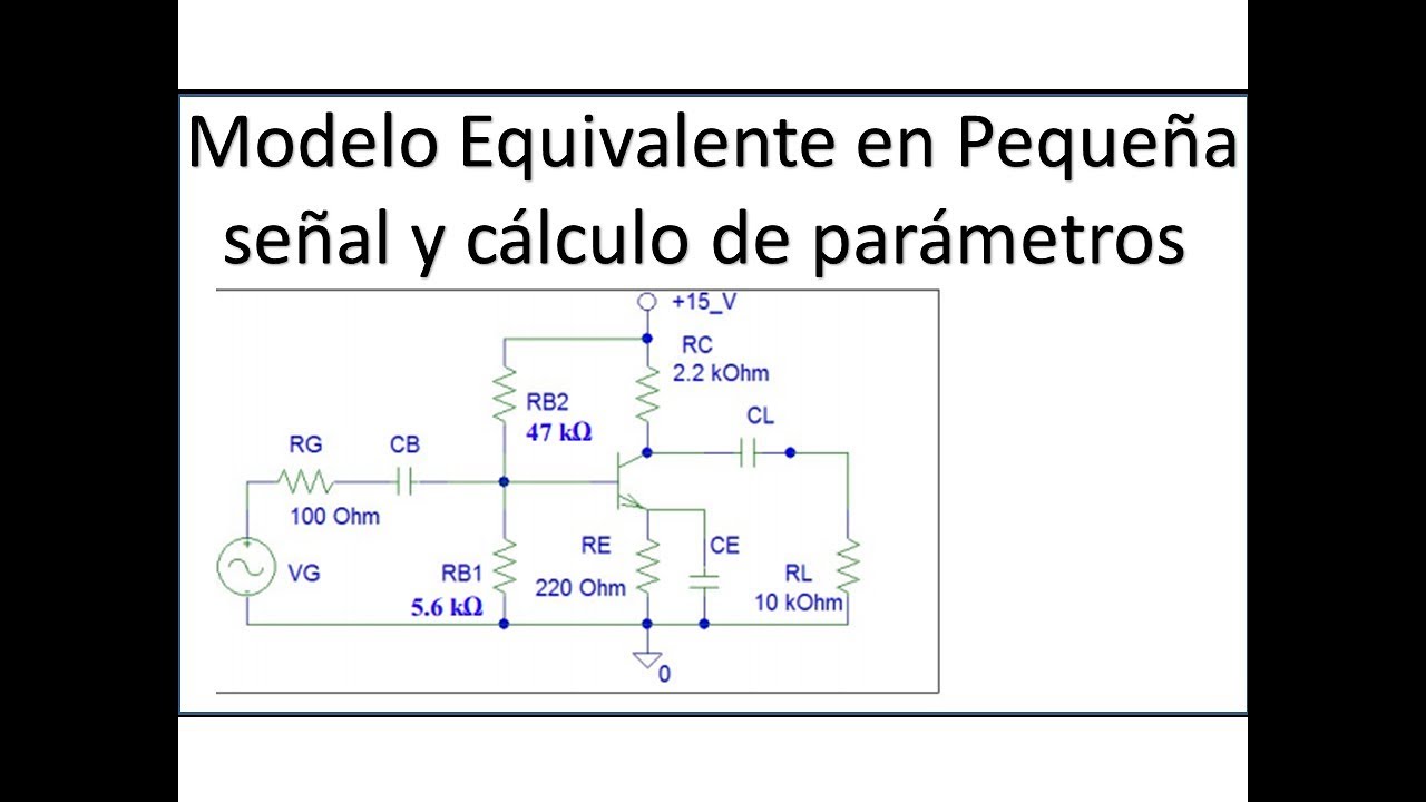 Modelo pequeña señal transistor BJT YouTube