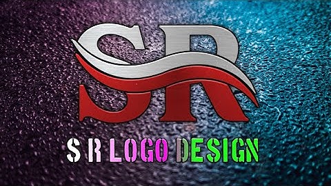 Pixellab logo design.S R Professional Logo Design Tutorial