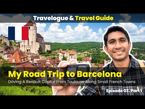 Road Trip To Barcelona | Toulouse - Austerive - Cintegabelle - Pamiers - Foix Tunnel | Travel E3 P1