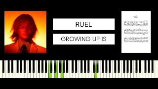 Ruel - GROWING UP IS ____ (BEST PIANO TUTORIAL &amp; COVER)