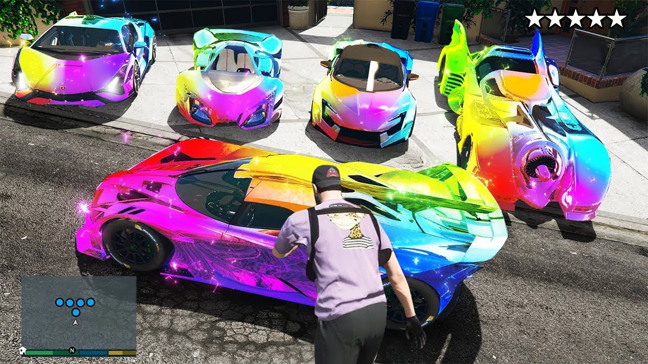 Die TEUERSTEN REGENBOGEN AUTOS KLAUEN in GTA 5!