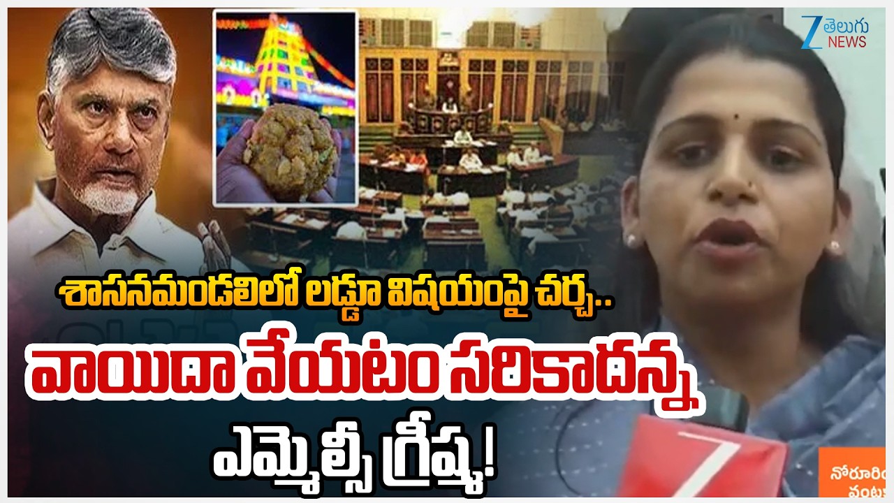 MLC Kavali Greeshma Face to Face | Tirumala Laddu Controversy | AP Assembly | CM Chandrababu |