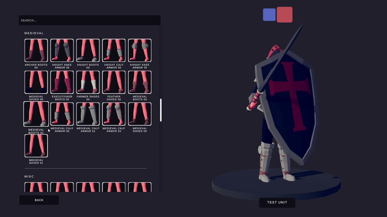 Making Evil Warrior and Dark Knight [TABS]