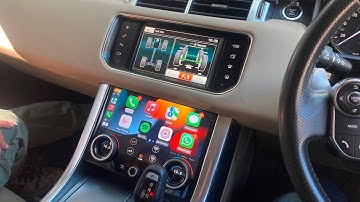 Range Rover digital climate control panel, with Apple CarPlay, first look