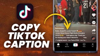 How To Copy Tiktok Caption As A Text Without A Screenshot