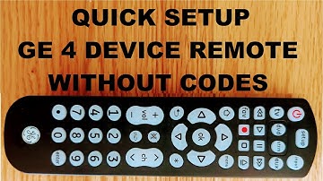 How to Program GE Universal Remote 40081 with TV by Auto Code Search Method