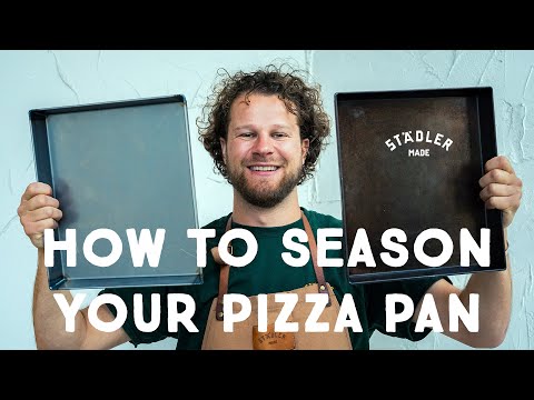 How to season your pizza pan