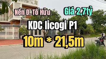 Bán cặp nền đường Tố Hữu (H5 cũ) KDC licogi P1 (cách Đ. Châu Văn Liêm ~100m)