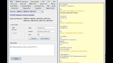 SIM7080/SIM7070 TCP Testing with AT Command Tester