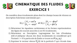 Cinématique des Fluides (Exercice 01 Part 01/04)