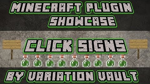Minecraft Bukkit Plugin - Click signs - give players cool effects with signs!