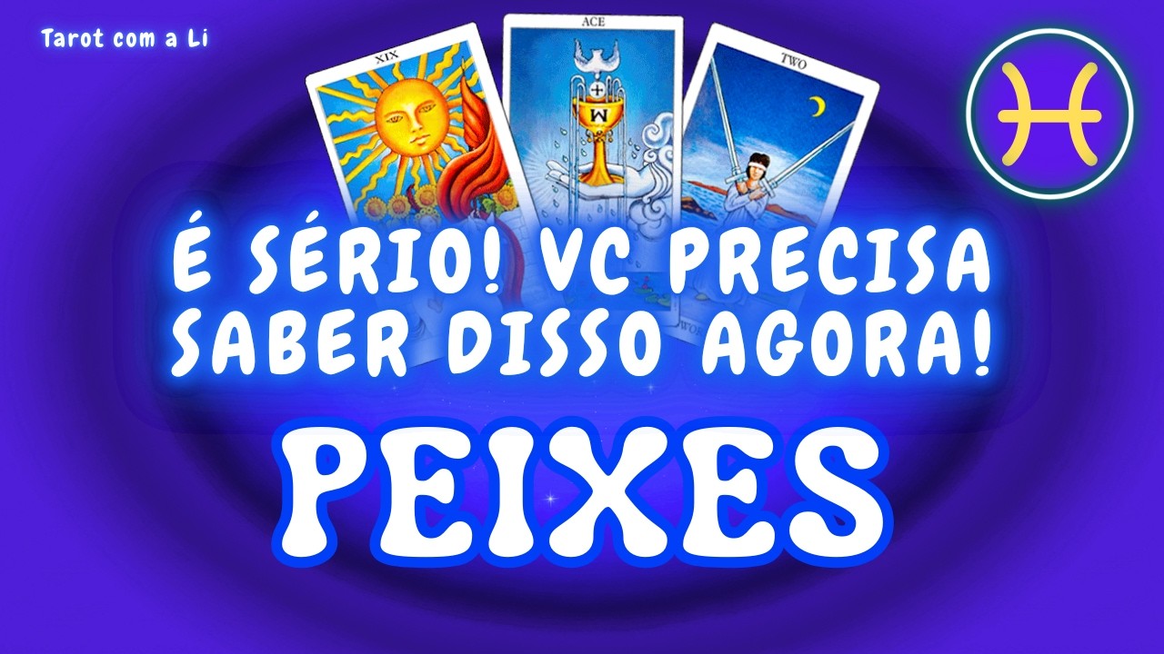 PEIXES♓ ISSO É SÉRIO! UMA RESPOSTA IMPORTANTE JÁ ESTÁ A CAMINHO
