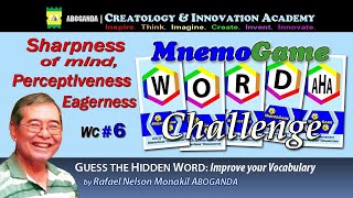 Word Game: The MnemoGame™ Word Challenge No.6 – Guess the hidden word, improve your vocabulary screenshot 4