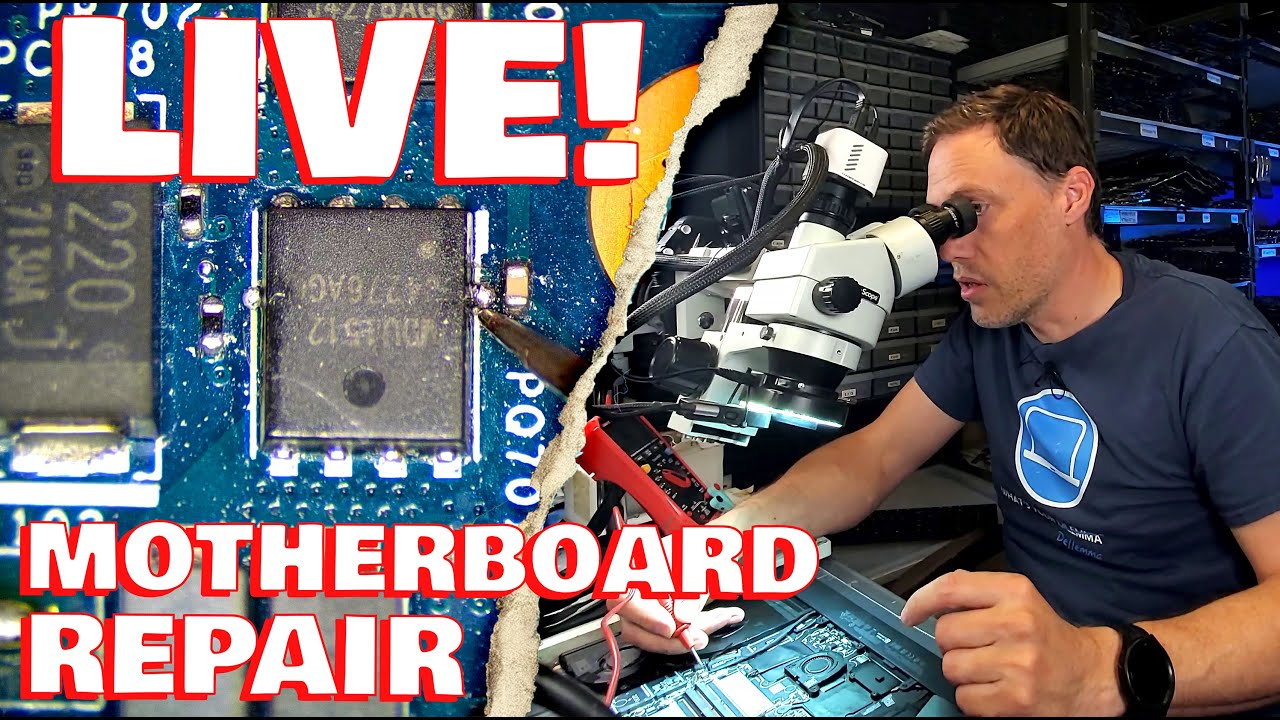 [Live Repair] -- Fixing a Laptop Motherboard LIVE, Can I Do It?
