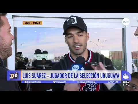 Luis Suárez ya llegó al país para entrenar con Uruguay