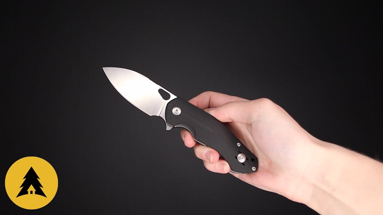 Складной нож GiantMouse ACE Biblio сталь M390 Satin, рукоять Black G10