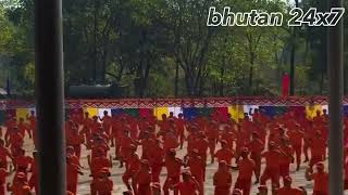 At the Passing out Parade of 54th batch Desuung Integrated Training in Pelrithang, Gelephu.