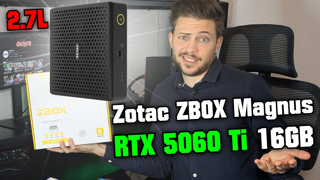 Dieser 2.7L PC ist insane! 🤯 Zotac ZBOX Magnus + RTX 5060 Ti 16GB Desktop GPU schlägt Steam Machine!