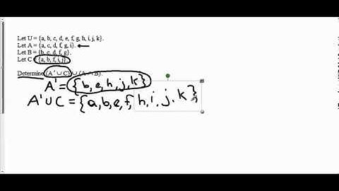 MGF 1106 2.3 UNION AND INTERSECTION