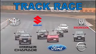 Track Race #35 | Honda City vs Swift vs Festiva vs Starlet vs Micra vs Charade