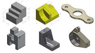 Solidworks Exercises[257, 259, 260, 261, 262, 263]