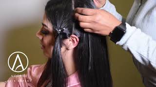 ‏simple hairstyle تسريحه عروس ناعمه   || مصففه الشعر عيوش هير