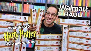 OPENING 20 HARRY POTTER MYSTERY WANDS ⚡ WALMART HAUL 2023