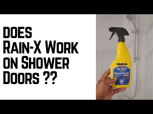 Keeping Shower Doors Clean With Rain-X 