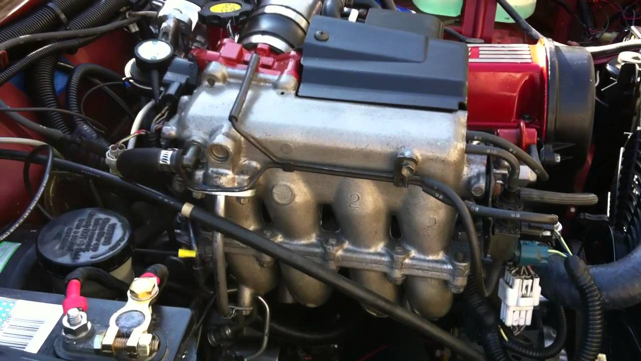 Fresh engine swap 1 6L 16 valve second start in my Suzuki 