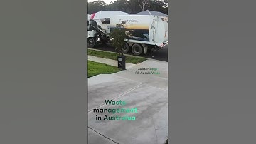 How waste disposal is done in Australia captured through my CCTV. #australia #garbagecollection