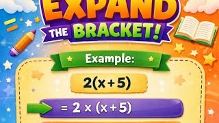 “Expand the Brackets in 2 Minutes | Easy Math Trick.#Solve 2(x+5) Step by Step | Beginner Friendly.