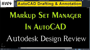 #104 Markup Set Manager In AutoCAD 2020 In Urdu/Hindi | AutoCAD 2020 Markup Set Manager
