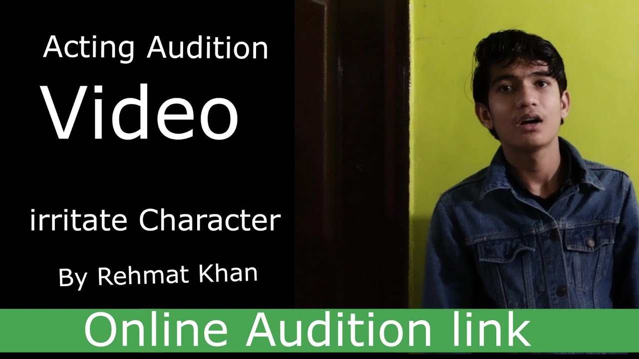 Acting Audition Video By Rehmat Khan|| Hindi Monologue|| Audition link.