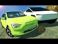 Tesla Cybertruck VS New Electric Car on the Deadly Mountain Race! - BeamNG Gameplay & Crashes
