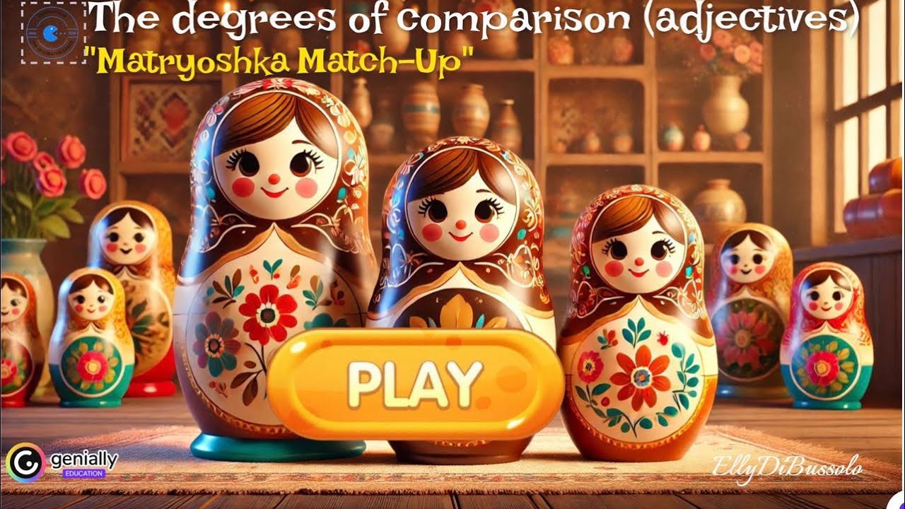 НОВАЯ МАТРЕШКА ИГРА ДЛЯ УЧИТЕЛЕЙ | degrees of comparison of adjectives
