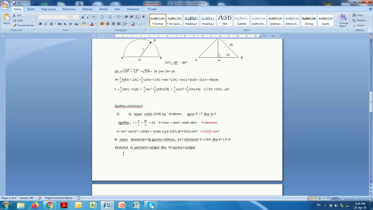 Matematikë 10 Pegi. Rrethi 1.