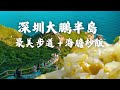 深圳大鵬半島😎懶人徒步打卡攻略&景點推介丨必行星爺電影美人魚🧜u200d♀️取景地楊梅坑丨國家地理雜誌力推深圳最美玻璃海丨東西涌最刺激回程玩法🤪丨水頭海鮮街¥155超抵食足料海鮮大餐丨#大灣區 #旅