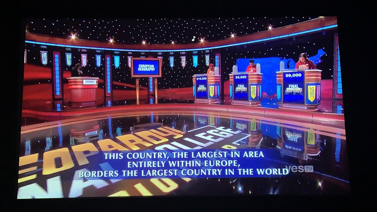 Final Jeopardy National College Championship 2022, “European Geography