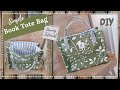 SIMPLE BOOK TOTE BAG  (DIY Sewing Tutorial)