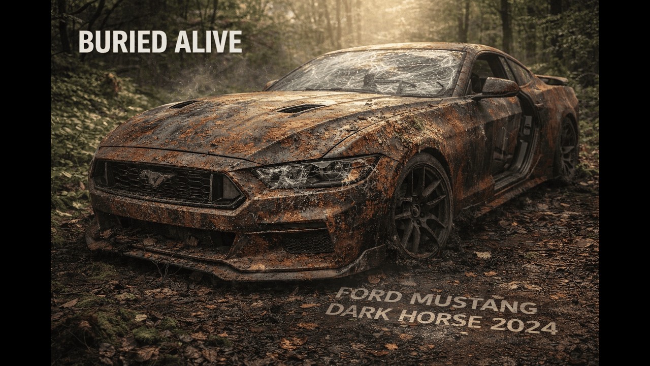 How Did This Abandoned Ford Mustang Dark Horse 2024 Survive? | ASMR Restoration